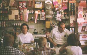 Visiting my aunt Mary Louise & uncle Arnold Guedes in their store, Elizabeth, New Jersey, August 12, 1965