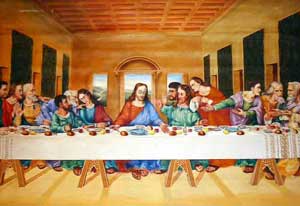 The Last Supper, oil painting on canvas by Emilio Fernndez