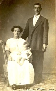 Aurora Menndez Conde & Emilio Fernndez Alvarez with Maria Louisa, Havana, Cuba, c 1916
